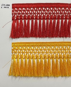 Cordones DE TRABAJO DE ESPEJO bordados en oro, plata y cobre ideales para usar como bordes y adornos por Diseñadores de ropa - Product Image 4