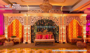 Décoration de scène de mariage indien, thème Unique, grande scène de mariage asiatique et indien - Product Image 3