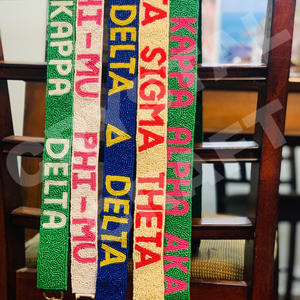 Correa de monedero con cuentas personalizadas de color rosa estrella, correas de bolso con cuentas de semillas de oro blanco, accesorios de moda para bolsos - Product Image 2