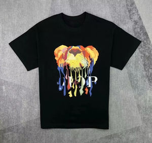 เสื้อยืดคอวีแขนสั้นผ้าคอตตอน 100% คุณภาพสูงสำหรับผู้ชาย สไตล์ลำลอง พิมพ์ลายได้ตามต้องการ ทรงปกติ เนื้อผ้าหนา - Product Image 5