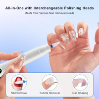 Fournisseur fiable - Lime à ongles électrique portable rechargeable 18000 tr/min avec écran LCD intelligent - Machine à percer les ongles Efile