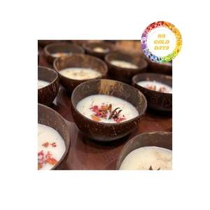 Cuenco de vela de cáscara de coco de alta calidad de Vietnam, soporte decorativo al por mayor para diseño de interiores y ambiente relajante - Product Image 3