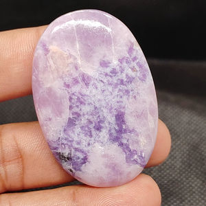 Cabujón de Lapidolita Azul de Alta Calidad, Piedra Preciosa Natural Pulida, Tamaños Variados para la Fabricación de Joyas, Piedras Preciosas Sueltas al por Mayor - Product Image 1