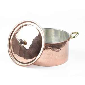 Juego de ollas de diseño y fabricación artesanal, minimalista, seguro, de cobre puro, Occidental, para servir en fiestas, artesanía en la India con la mejor calidad - Product Image 2