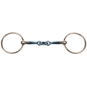 Anneau lâche pour cheval Mèche à double articulation Mèche plate Polie lisse Embouchure pour équitation Mèches pour équitation Instruments vétérinaires - Product Image 1