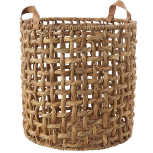 Boîte de rangement de luxe en jacinthe d'eau de grande capacité Panier en jacinthe tissé à la main durable et polyvalent Matériau naturel pour vêtements - Product Image 6