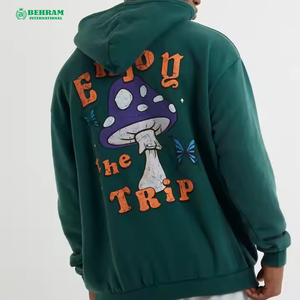 Nouvel Article Épais Lourd 600 GSM Français Terry Pull Surdimensionné Boxy Hoodie Écran Imprimé Animé Conception Polaire Hoodies Unisexe - Product Image 6