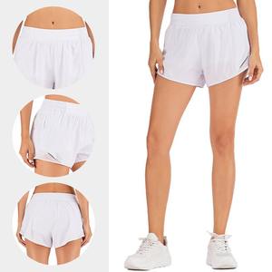 Ensemble de leggings et shorts de yoga pour femmes, respirant, antibactérien, taille haute, sans couture, 2 pièces - Product Image 3