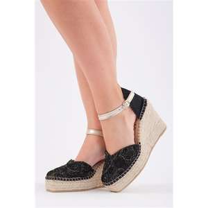 Alpargata cerrada con tacón de cuña alto - Product Image 5