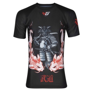 Rashguards de Jiu Jitsu Brasileño para Adultos, Ropa Deportiva de Manga Corta de Poliéster/Spandex de Alta Calidad para MMA, por Wagsam Sports - Product Image 1
