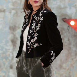 2023 dernière moyen-orient décent broderie veste soie fête porter avec or cristal perles verre pierre travail élégant embellissement - Product Image 1