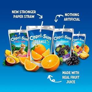 Bolsa de jugo de fruta mixta Original Capri Sun, paquete de 200 ml, bolsas de jugo de fruta portátiles al por mayor a granel para paquetes de niños y adultos - Product Image 1