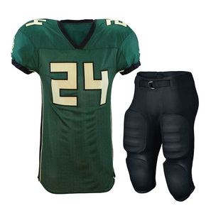 Uniformes de Fútbol Americano 2024 Personalizados OEM, Diseño Nuevo, Venta al Por Mayor, Conjuntos Cortos de Secado Rápido, Transpirables y Cómodos, Sublimados Plus - Product Image 4