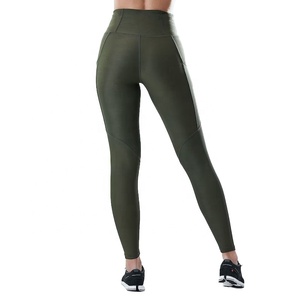 Hot Selling High Waist Scrunch Butt Sports <b>Leggings</b> for Women Customized High Quality Yoga Pants with Solid <b>Pattern</b> - Product Image 2