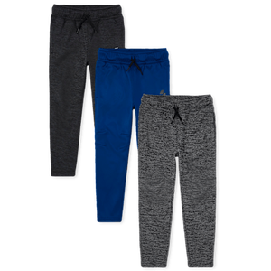 Lot de 3 pantalons en polaire anti-humidité pour garçons actifs multicolores - Product Image 3