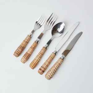 Premium Design Flatware Designer Handle Stainless Steel Flatware <b>Set</b> Modern Five-Piece Cutlery <b>Set</b> Trending Cutlery Handmade - Product Image 5