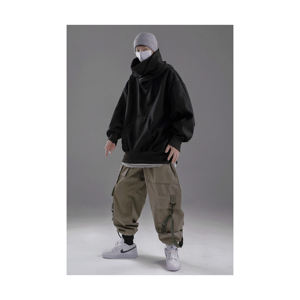 Sudadera con capucha de gran tamaño de algodón 100% Unisex Color personalizado Peso pesado 320 Gsm Estampado de lana de invierno Nuevo en blanco Personalización al por mayor Sólido - Product Image 3