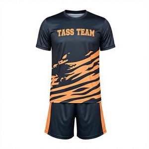 Uniformes de Fútbol Personalizados de Alta Calidad con Logotipo, 100% Poliéster Reflectante, Ligeros, de Secado Rápido y Transpirables, Cuello en V, Diseño Moderno para Hombre - Product Image 1