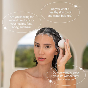 ERIGERON All-in-One Vegan Shampoo Ball - Snow Avena Nueva llegada Venta caliente Hecho en Corea Producto al por mayor OEM - Product Image 3