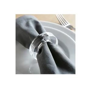 Acrylic Fruit Napkin Ring <b>for</b> <b>Wedding</b> Decor Party Dinning Table Cloth Decoration Small Size <b>for</b> Round Shape Brown <b>Box</b> Packing - Product Image 1