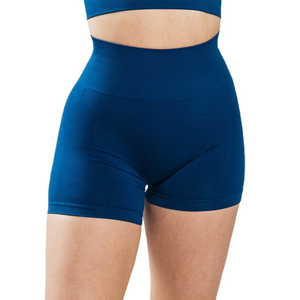 Logo personnalisé sans couture femmes Yoga Gym Shorts Polyester entraînement Fitness Shorts OEM Activewear pour l'entraînement - Product Image 1