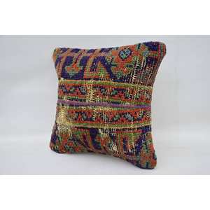 Multicolor Bohemian Wool <b>Pillow</b> 12x12 Inch Cushion Vintage Pattern Woven Portable Bedding for Sofa Use for Christmas - Product Image 2