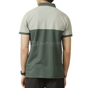 Dernière conception, vente chaude, chemise décontractée pour homme en tricot uni à manches courtes avec logo personnalisé, haute qualité - Product Image 2