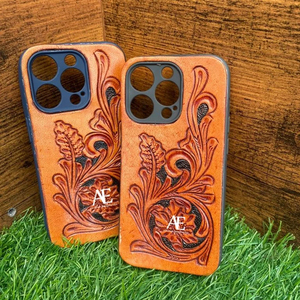 Nouvel arrivage Etui de téléphone élégant en cuir usiné à la main personnalisé Vintage luxe haute qualité téléphone 14 Pro/15 Pro housses de téléphone portable - Product Image 1