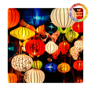 Linterna de seda de Vietnam | Ideal para mediados de otoño y decoración | Varios tamaños y colores - Product Image 6