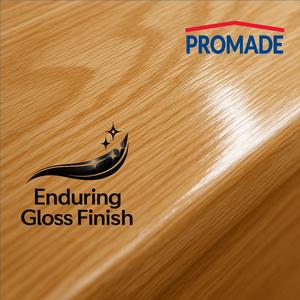 Vernis pour bois d'intérieur à base d'eau OEM, finition brillante transparente, faible odeur, résistant aux rayures, étiquette privée disponible, 375 ml - Product Image 4