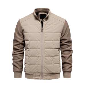 Chaqueta acolchada de invierno para hombre con patrones personalizados Diseño informal de burbujas con decoración personalizada Servicio OEM - Product Image 4