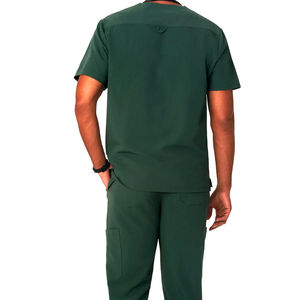 Conjuntos de Uniformes Médicos Personalizados para Hombre, Cuello en V, Tejido Transpirable con Spandex, Colores y Logotipo Personalizables - Product Image 4