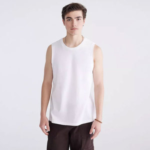 Camiseta deportiva sin mangas para hombre, ecológica, de poliéster reciclado, sostenible, antibacteriana, para fitness. - Product Image 3