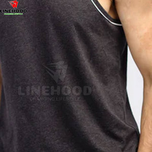 Top tendance débardeur pour hommes taille et couleur personnalisées 100% coton tricoté nouveauté vêtements de Fitness respirant - Product Image 6