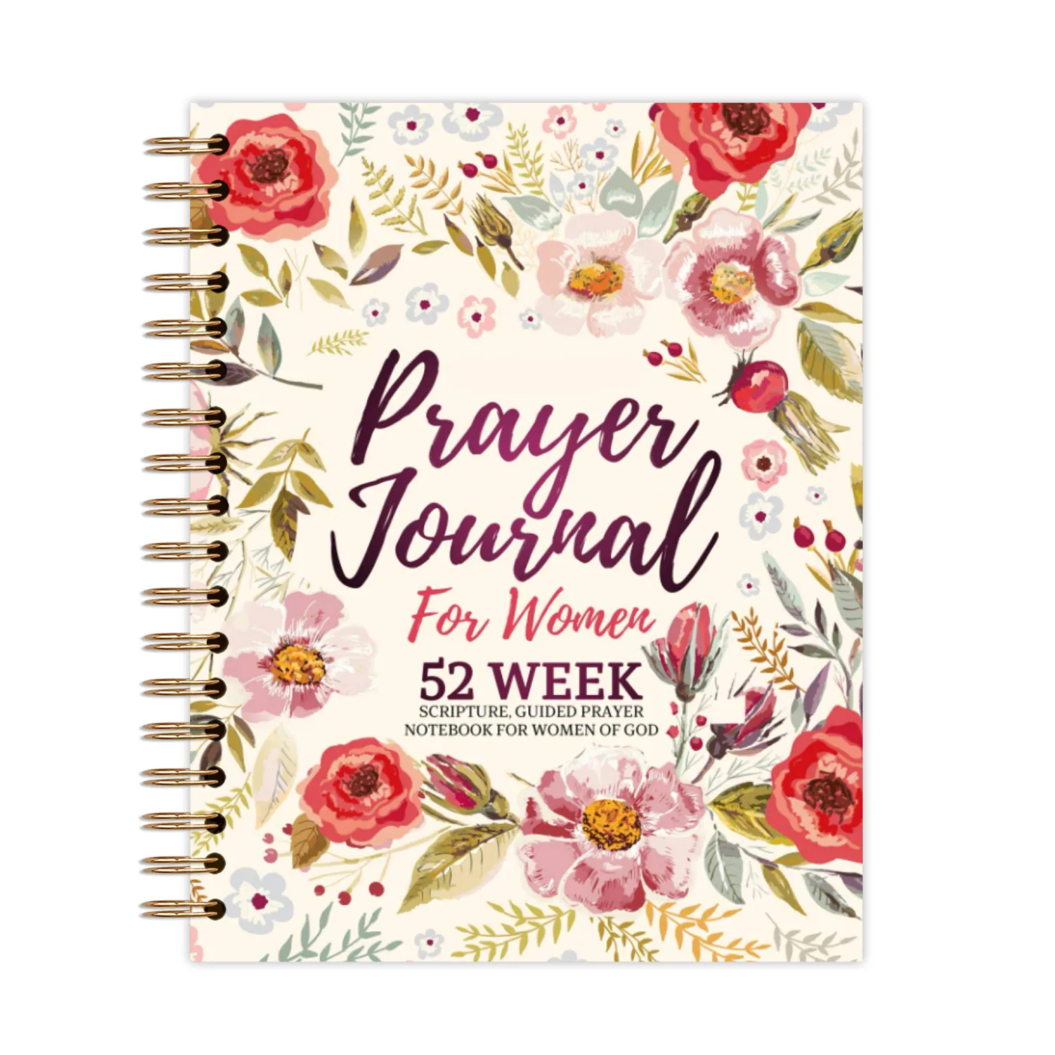 Wholesale Custom Design Printing Spiral Christian Book Guided Bible Spiritual Manifestation Prayer Notebook Journal For Women