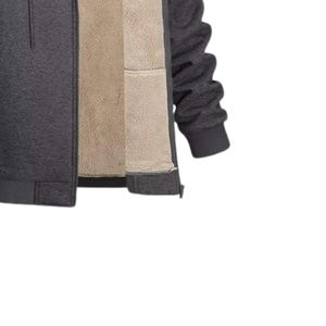 Men's <b>Sherpa</b> <b>Lined</b> <b>Hoodie</b> Premium Quality Cotton Fleece Warm Soft Comfortable Casual Trendy Oversized Pullover Streetwear - Product Image 4