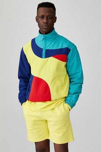 ชุดผ้าไนลอนกันลมแบบมีซิปสำหรับผู้ชายชุดออกกำลังกายในยิมแบบลำลองเสื้อกันลม - Product Image 3