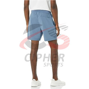 Pantalones cortos de gimnasio para correr con logotipo personalizado, entrenamiento de sudor, entrenamiento, Fitness, deportes atléticos, poliéster, pantalones cortos de gimnasio informales para hombre - Product Image 4