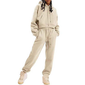 Nouveau Style femmes surdimensionné Crop Hoodie confortable respirant pull à manches longues pull à capuche pour l'hiver tenue décontracté - Product Image 2