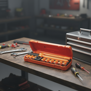 Usag 1000 V (12 PCS.) Ensembles d'outils assortis avec douilles bihectagonales dans un coffret ABS pour usage professionnel - Product Image 3