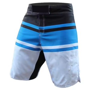 Pantalones cortos de boxeo con impresión de logotipo personalizado UFC 100% poliéster sublimación ropa de artes marciales diseños personalizados - Product Image 4