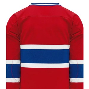 เสื้อเจอร์ซีย์ฮ็อกกี้น้ำแข็งผ้าโพลีเอสเตอร์100% พิมพ์ซับลิเมชันตามสั่งเสื้อกีฬาเสื้อทีมโลโก้ OEM แห้งเร็ว - Product Image 4