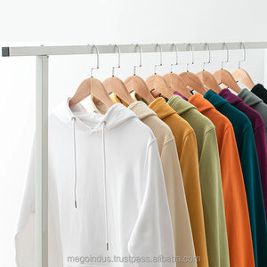 Vente en gros de sweats à capuche unisexes surdimensionnés personnalisés à étiquette privée, en polyester/coton mélangé, lourds, écologiques, pour l'automne - Product Image 4