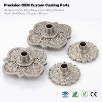 Pièces de canneblier décoratives en laiton antique sur mesure, motifs en relief pour lustre, vente en gros d'usine