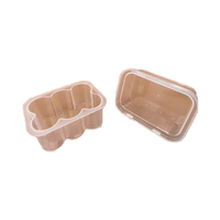 Boîte de rangement rectangulaire en plastique écologique de 3 ml, 6 flacons, couleur personnalisée, gaufrage personnalisable, matériaux recyclés, peptide