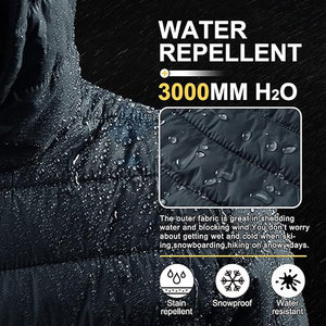 High Quality Men's Hooded Winter <b>Jacket</b> Lightweight, <b>Packable</b>, Insulated Coat for Fall, Spring, Winter Factory Direct OEM Bulk - Product Image 4