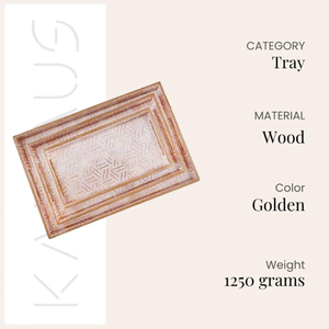 Juego de 3 Bandejas de Servicio Geométricas Doradas, Vajilla Premium para Restaurantes y Eventos al Mejor Precio - Product Image 2