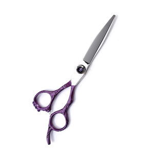 Ciseaux de coiffure à poignée personnalisée Ciseaux de coupe de cheveux en acier poli miroir avec vis réglable - Product Image 2