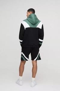 ชุดวอร์มสำหรับผู้ชายโอเวอร์ไซส์ทรงบ็อกซี่คอลโลบล๊อกมีฮู้ดชุดวอร์มลำลองสวมใส่สบายระบายอากาศได้ดี - Product Image 2