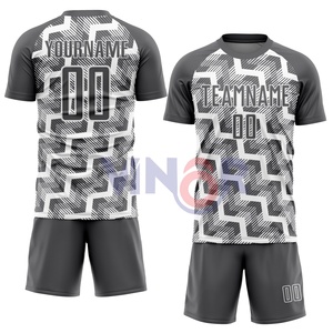 Maillot de football personnalisé à col rond chemises à manches courtes avec nom et numéro imprimés maillot de football avec service OEM vente en gros - Product Image 6